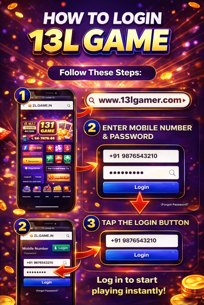 how to login 13l game